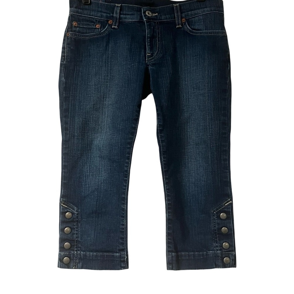 Lucky Brand Legionnaire‎ Crop Jeans Dark Wash Womens Size 4 MADE IN USA